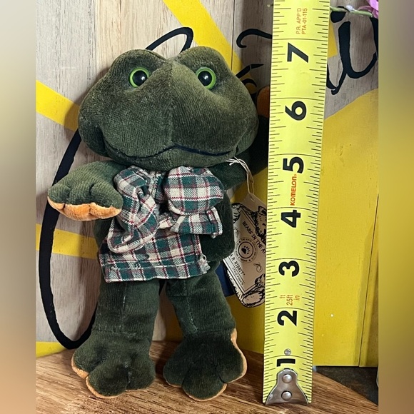 Ezra R. Ribbit 6.5 Plush Frog  Bears in the Attic Collectible style #566470 - Picture 12 of 13